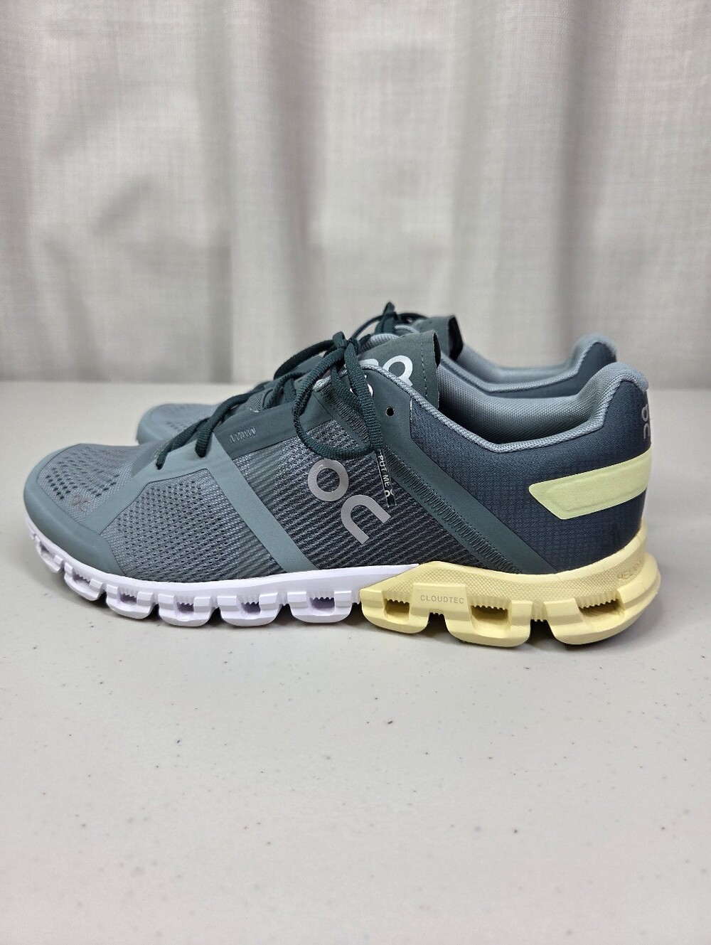 On Running Cloud Cloudflow Size 7.5 Sea/Limelight Helion Women's Shoes Sneakers - Picture 6 of 13